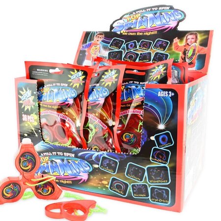 Flashing Spinner 3 assorted 9cm