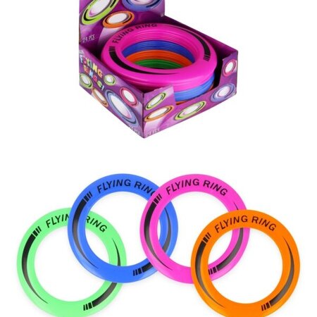 Fliegende Ø25cm Ringe/Frisbees, 4 verschiedene