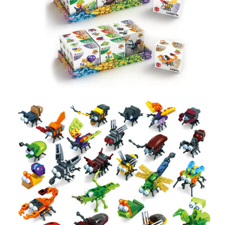 Insect Block kits 12 assorti 8x3x8cm