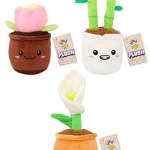 Plush plants 3 assorted, 16/18cm