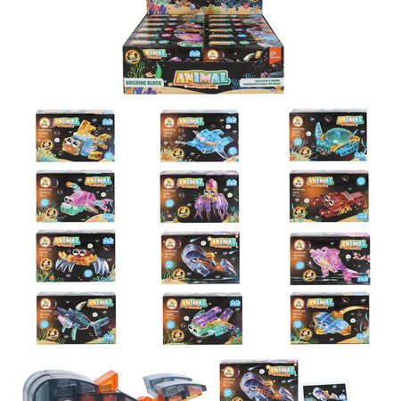 Sealife Crystal Block kits 12 assorti 8x3x12cm