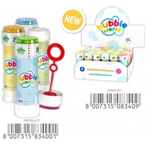 Bellenblaas 60ML 11.5cm met geduldspel, ass.