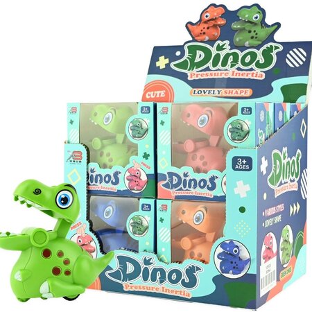 Dino 4ass. Push & Go 9cm