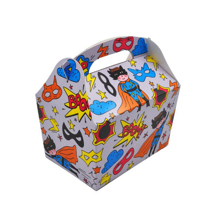 Menübox Super Hero LEBENSMITTELSICHER 18X12X19CM