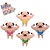 Dog 10cm Anti-Stress 4-pack
