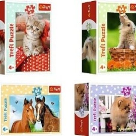 Mini Puzzle 54pcs. - Lovely Animals 9x6.5x4cm