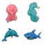 Anti-stress aquatic animals, 8–15 cm, 4 assorted designs.