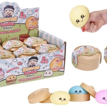 Kawaii Squishy Dumpling 9cm assorti