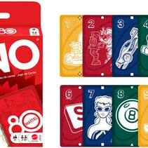 Uno Mattel 80th Anniversary Ruby Red