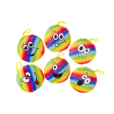Plüsch-Regenbogen-Lächeln, 6 verschiedene , 10 cm