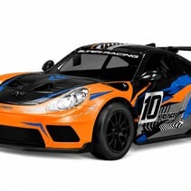RC Super Racing Car XL - Blau/Orange 47x22x14cm
