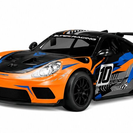 RC Super Racing Car XL - Blue/Orange 47x22x14cm