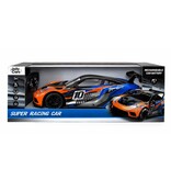 RC Super Racing Car XL - Blauw/Oranje 47x22x14cm