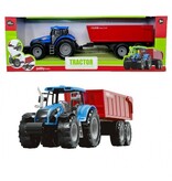 Tractor Bakwagen blauw 48cm