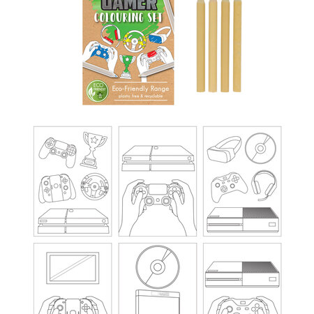 Duurzame Gamer Kleurset A6 14x10 cm