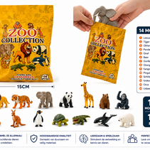 Jungle dieren 8-16cm in surprise zakje 15x24cm - 14ass.