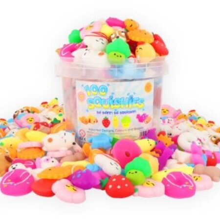 Lucky Dip Squishy 4–5 cm, assorted, 100 pieces