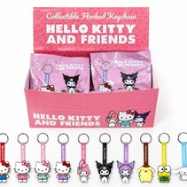 Hello Kitty - Collectible Flocked Keychain in bag