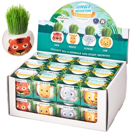 Growing Grass Kit - Jungle Animals