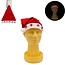 Weihnachtsmannmütze 27,5 cm mit Licht
