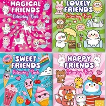 Kleurboek Friends, 21x21cm  4 assorti – serie 2