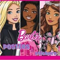 Posters & Stickerboek 51,4x29,5cm - Barbie