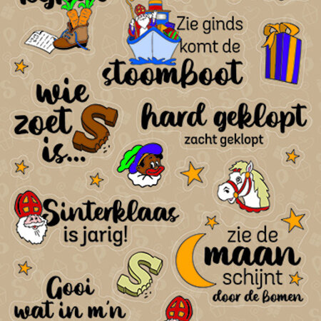 Sinterklaas Sticker Sheet II 10x20cm