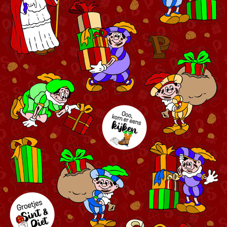 Stickervel Sinterklaas I 10x20cm