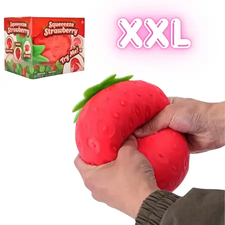 Squeeze XXL - Strawberry/Aardbei 15cm