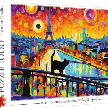 Puzzel 1.000 stuks - Kat in Parijs