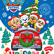 PAW Patrol Christmas coloring book, 32 pages + 1 sheet