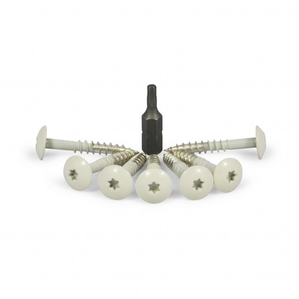 Trespa schroeven Crème Wit Trespa schroeven Crème Wit