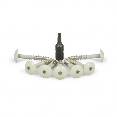 Trespa schroeven Crème Wit Trespa schroeven Crème Wit