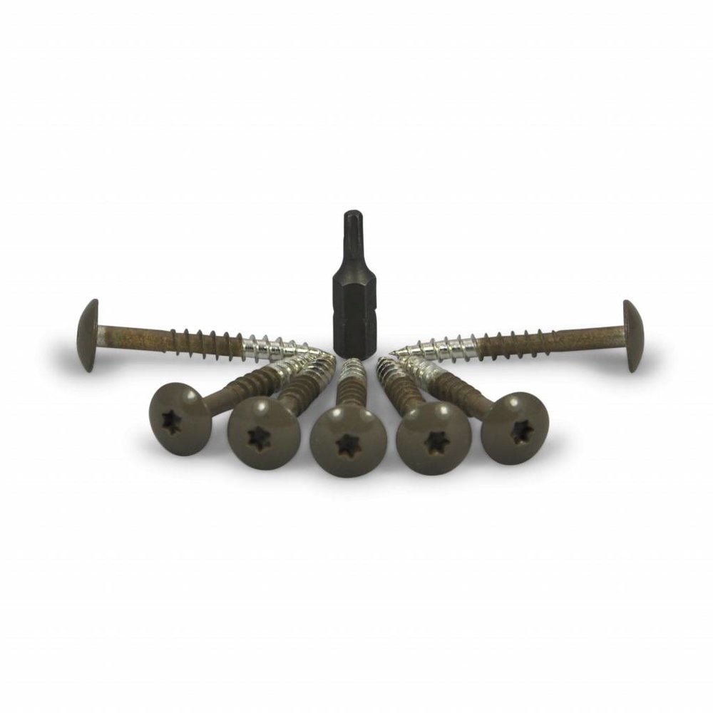 Trespa-Schrauben Dunkelbraun