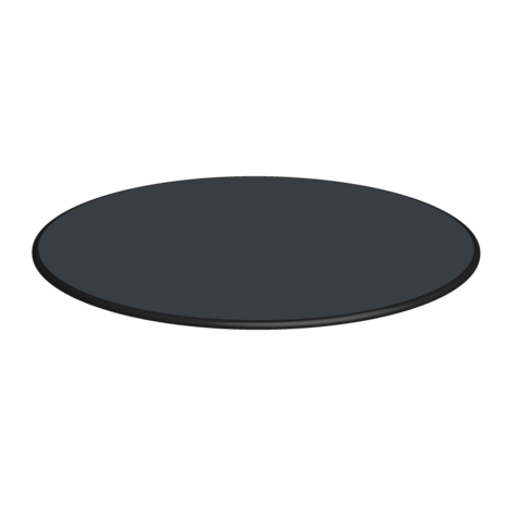 Huismerk HPL tafelblad rond