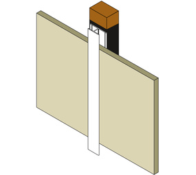 Huismerk Voegafdek / koppel profiel C Huismerk Voegafdek / koppel profiel C
