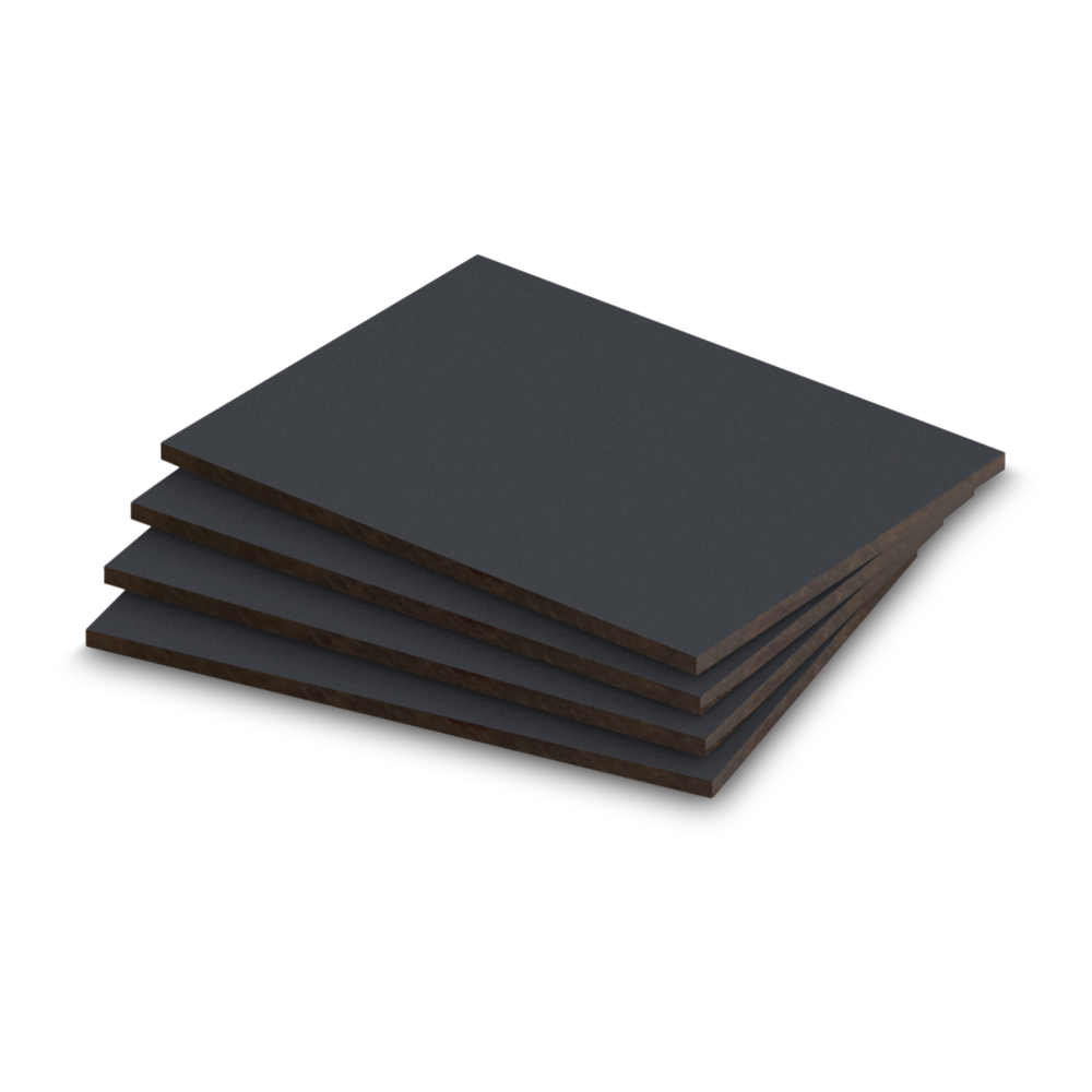 HPL plaat grafietgrijs structuur 6mm