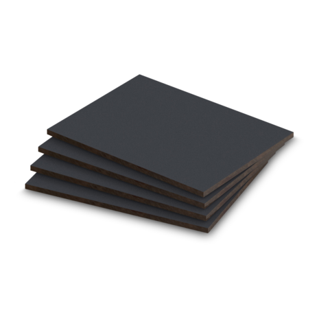 HPL plaat grafietgrijs structuur 6mm