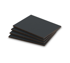 HPL plaat zwartgrijs structuur 6mm