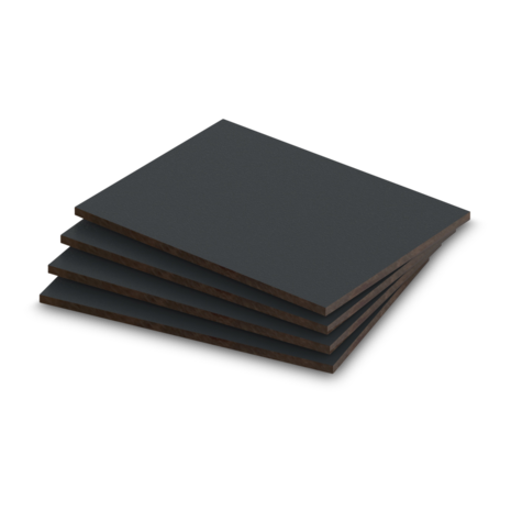 HPL plaat zwartgrijs structuur 6mm