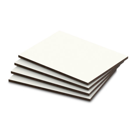 Boeistroken 244x24cm wit glad 4mm