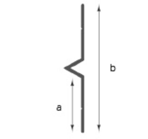 Huismerk V-Nut Profil B - 70mm Huismerk V-Nut Profil B - 70mm