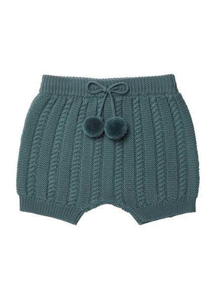 FUB knitted baby bloomer - 100% merino wool - ocean blue - 56 to 92