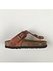 PLAKTON leather children's slippers cork BOLERO - nubuck leather terracotta - 24 to 34