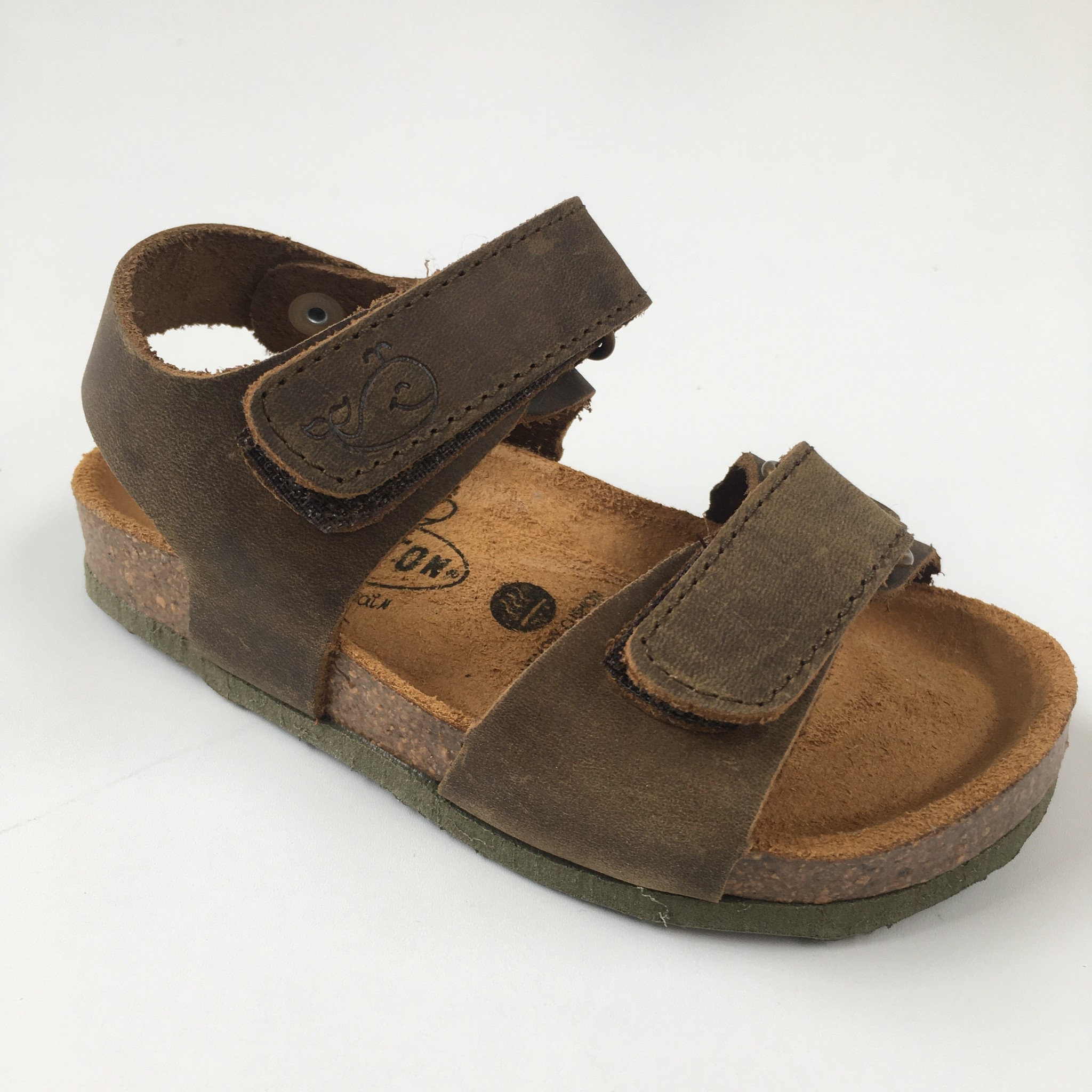 Plakton kindersandalen: sandalen kind kurk POL mat groen natuurleer - Truly  Wooly Kids - duurzame babykleding \u0026 kinderkleding