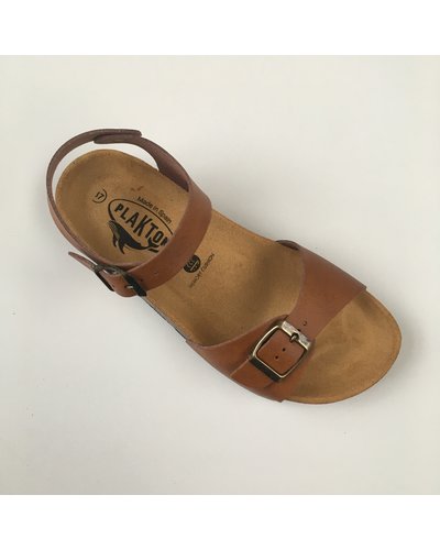 Plakton sandalen: comfort sandaal kind \u0026 dames kurk zool LOUIS cognac -  Truly Wooly Kids - duurzame babykleding \u0026 kinderkleding