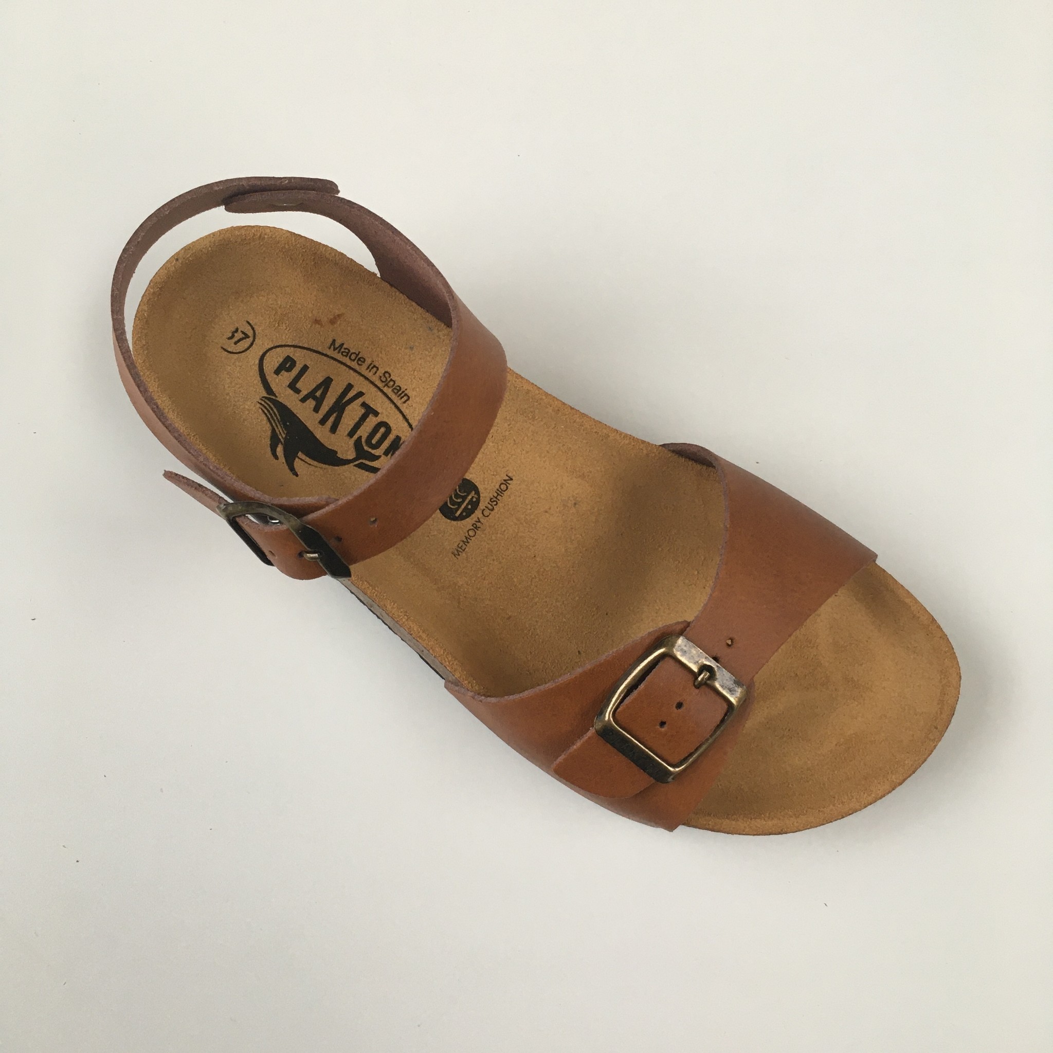Plakton sandals: comfort sandal child \u0026 ladies cork sole LOUIS cognac -  Truly Wooly Kids - Feelgood Childrenswear