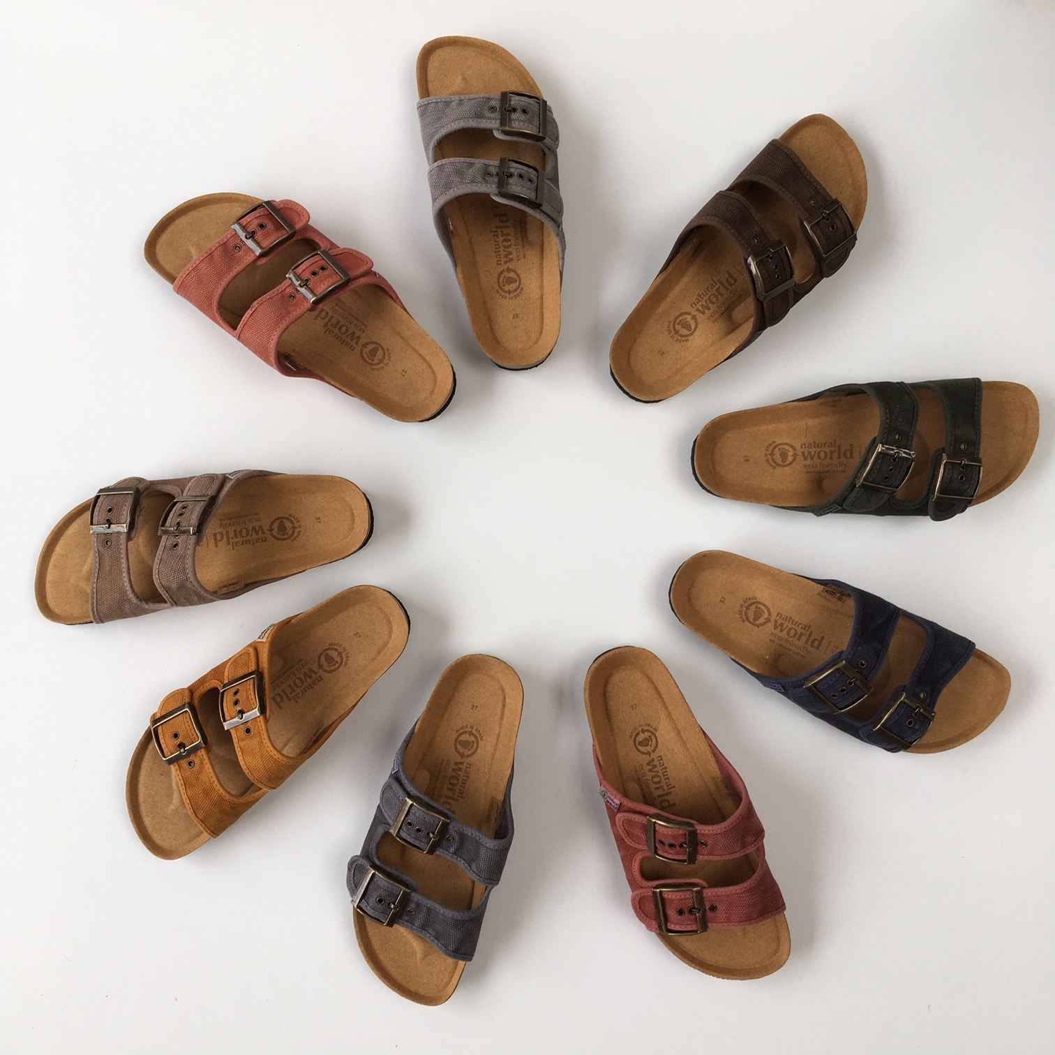 Vegan kurk sandalen unisex dames/ heren, sandaal denim blauw - Truly Wooly  Kids - duurzame babykleding \u0026 kinderkleding