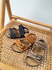 NATURAL WORLD vegan bio children's sandal SUNNY - organic cotton / cork - stone washed ochre - 24 to 34