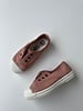 NATURAL WORLD eco kinder sneakers LAVANDA - biologisch katoen  - klei roze - 21 tm 34